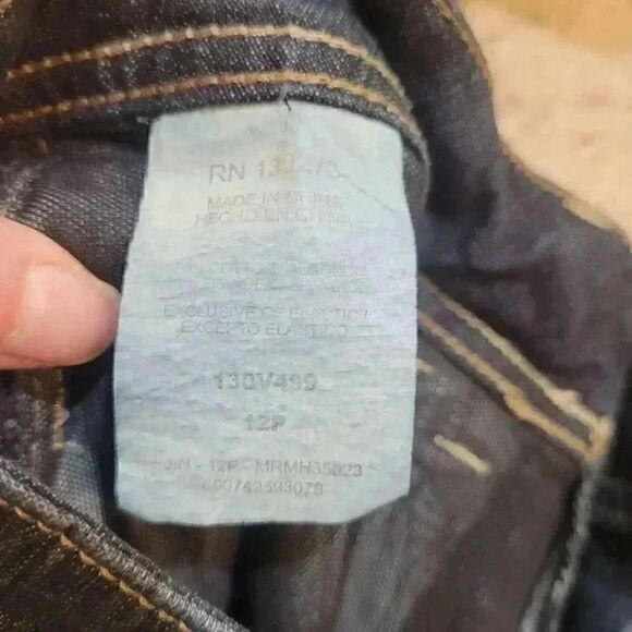 Riders by Lee Women's Blue Dark Wash Cotton/Spandex Denim Jeans EUC - Picture 4 of 9